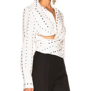 Jacquemus le soul polka dot top